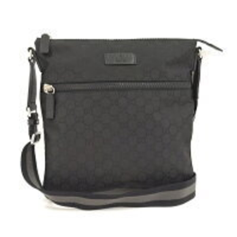 GUCCI Shoulder Bag GG Canvas Black